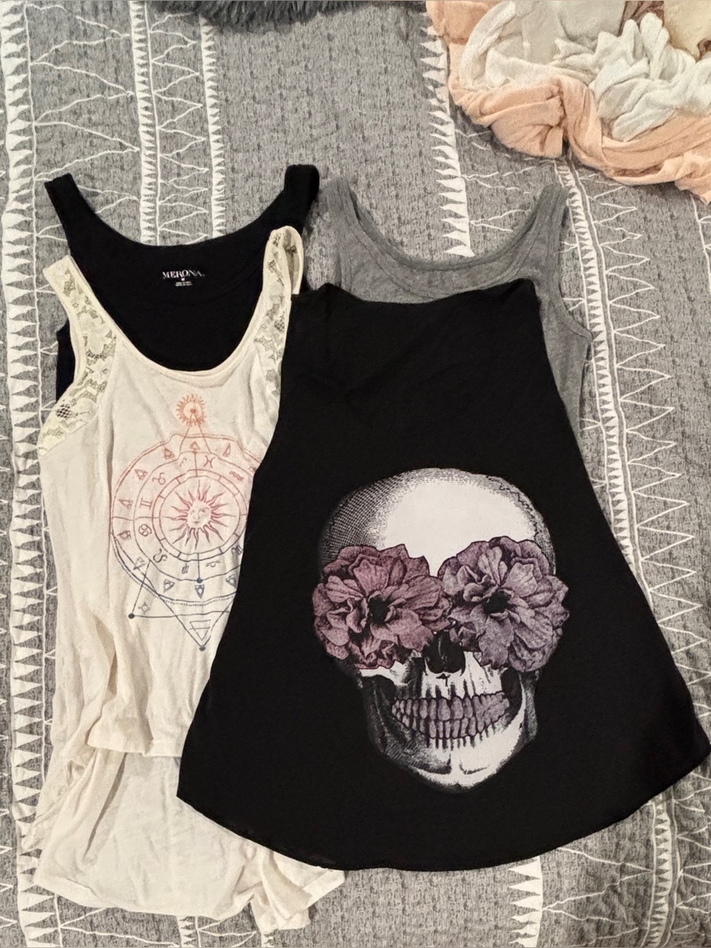 Lot Of 5 Juniors Tank Tops. Size Medium